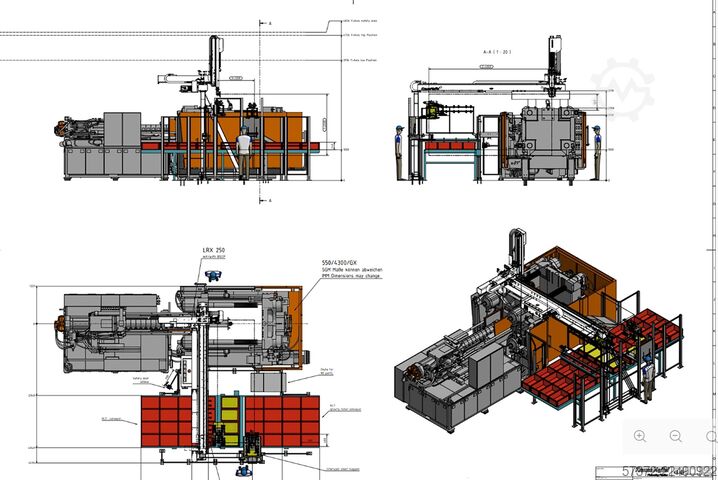 Injection Moulding Machine KraussMaffei KM 550/ 3000 GX 550