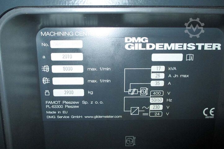 Vertical CNC Machining Center DMG Gildemeister DMC 635V eco