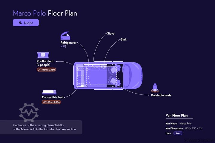 Kastenwagen Wohnmobil / Campervan Mercedes Marco Polo 250d | 2022 | EURO 6 | Automatico | Venditore professionale