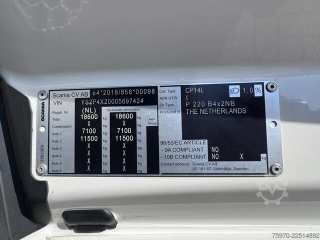 BDF-System Scania P220 108.801km 2023 BDF + DHOLLANDIA