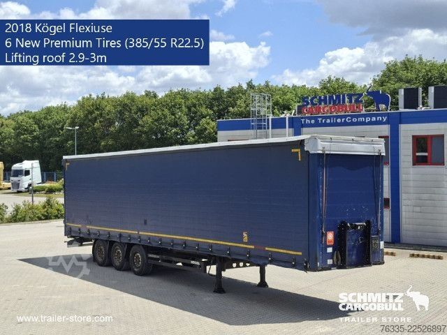 Auflieger mit Pritsche & Plane Kögel Curtainsider Mega