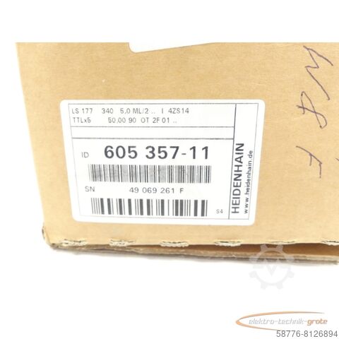 Heidenhain component Heidenhain LS 177 ML 340 . 605 357-11 SN49069261F + AE LS 177 - ungeb.! -