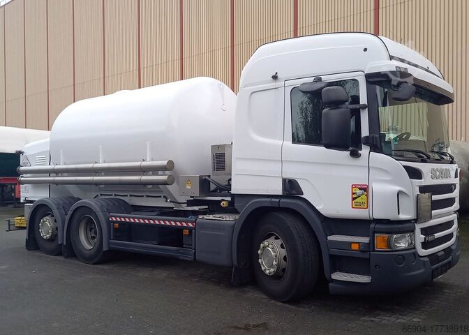 Tanker truck Scania transport argon Orca Scania 8,2 m3 tank gas argon cryogenic