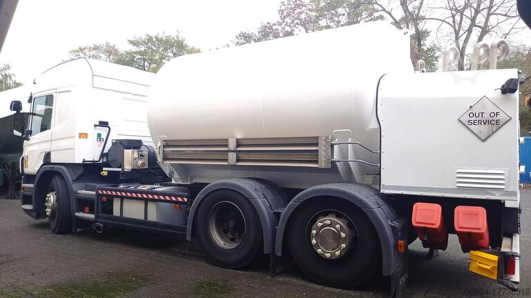 Tanker truck Scania transport argon Orca Scania 8,2 m3 tank gas argon cryogenic