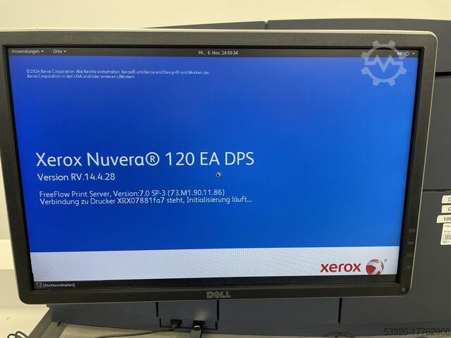 Black/white production machine Xerox Nuvera 120 EA incl. Stacker, Paperdeck