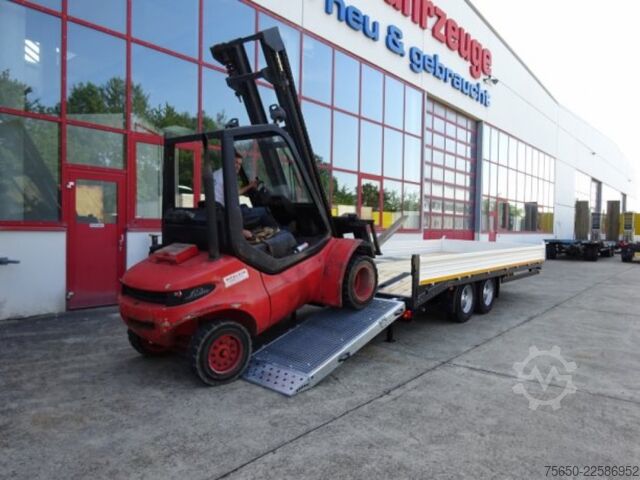 Low loader trailer Möslein TTT 11-6,2 BR Orange  Tandemtieflader mit breiten RampenNeufahrzeug