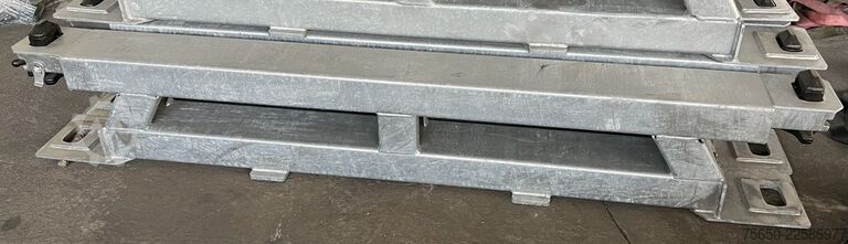 Low loader semitrailer Müller-Mitteltal Ausgleichsbock für Satteltieflader incl. Conatinerverschlüssen