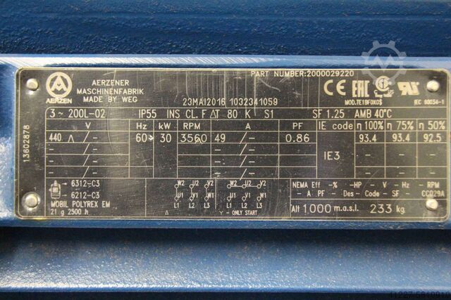 Elektromotor 30 kW 2970 U/min Aerzen WEG 200L-02