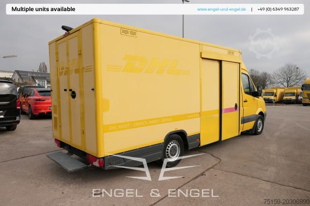 Box van mercedes-benz SPRINTER 310 CDI MAXI EURO-5 KOFFER REGALE KAMERA DURCHGANG