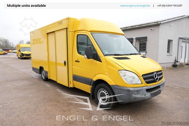 Box van mercedes-benz SPRINTER 310 CDI MAXI EURO-5 KOFFER REGALE KAMERA DURCHGANG