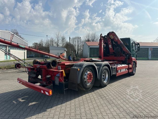 Roll-off tipper truck MAN TGS 26.440 / Hiab XR21S56 / Hiab 166 D-3