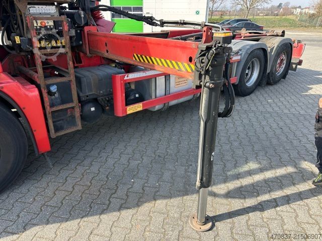 Roll-off tipper truck MAN TGS 26.400 / Hiab XR21S56 / Hiab 144 ES-3 / Funk