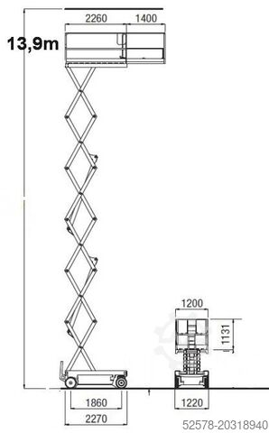 Scherenhebebühne Iteco IT 12122