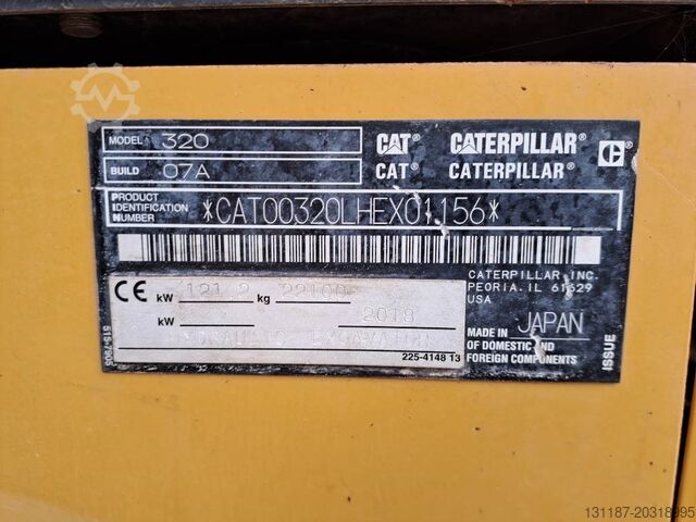Crawler excavator Caterpillar 320 NG
