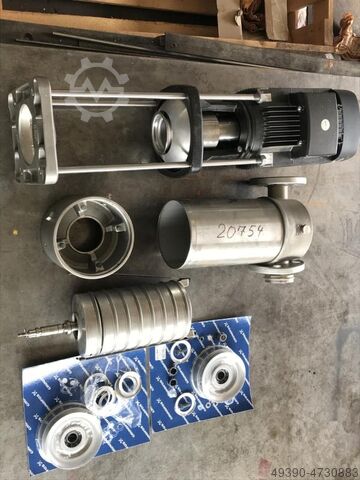 Vertical multistage high-pressure centrifugal pump; As-new centrifugal pump for spare parts, water p GRUNDFOS CRN 10-09 MP-FGJ GI-V
