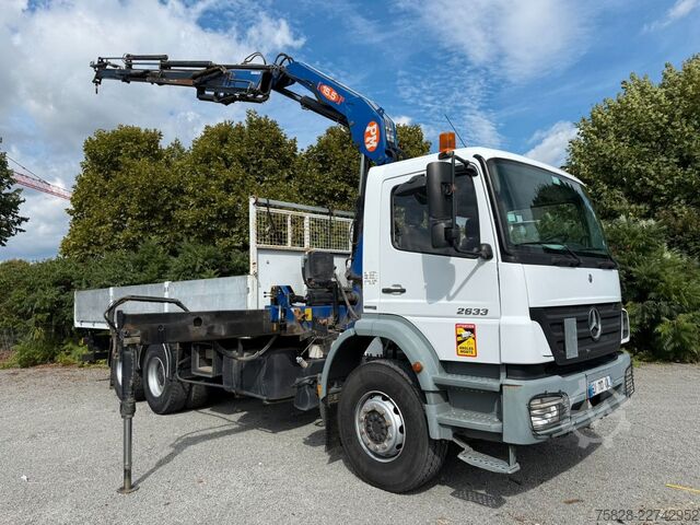 LKW mit Pritsche (offen) MERCEDES-BENZ Axor 2633 / 6x4 / Kran PM 15.5 LC / Funk Fern
