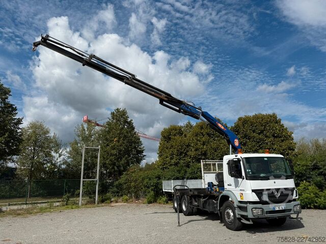 LKW mit Pritsche (offen) MERCEDES-BENZ Axor 2633 / 6x4 / Kran PM 15.5 LC / Funk Fern