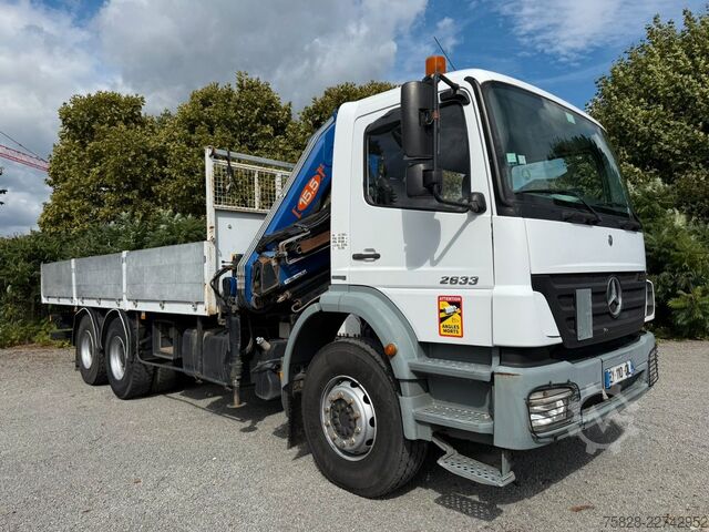 LKW mit Pritsche (offen) MERCEDES-BENZ Axor 2633 / 6x4 / Kran PM 15.5 LC / Funk Fern