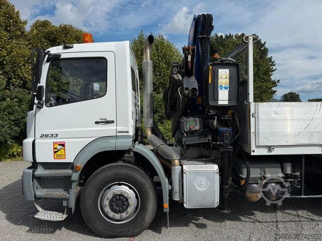 LKW mit Pritsche (offen) MERCEDES-BENZ Axor 2633 / 6x4 / Kran PM 15.5 LC / Funk Fern