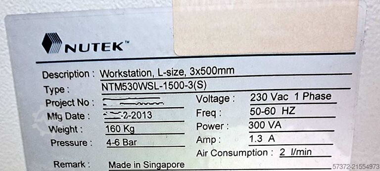Montagestation Nutek NTM 530 WSL-1500-3(S)