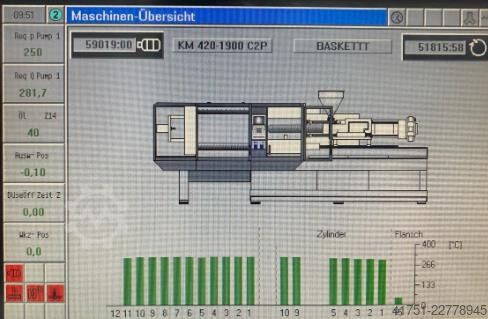 Spritzgießmaschine KraussMaffei KM 420-1900 C2