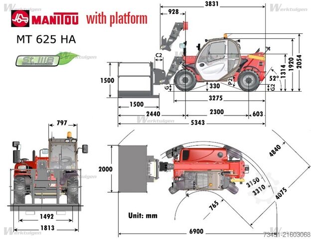 Teleskoplader Manitou MT 625 H EASY