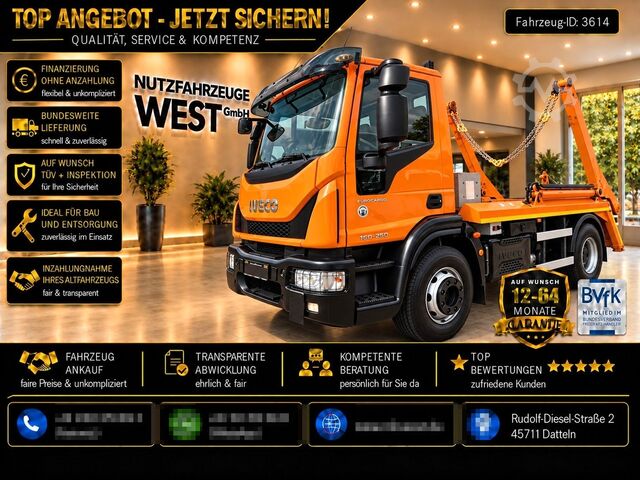 Absetzkipper LKW IVECO Eurocargo 160-250*VDL Absetzkipper*Fernbedienung