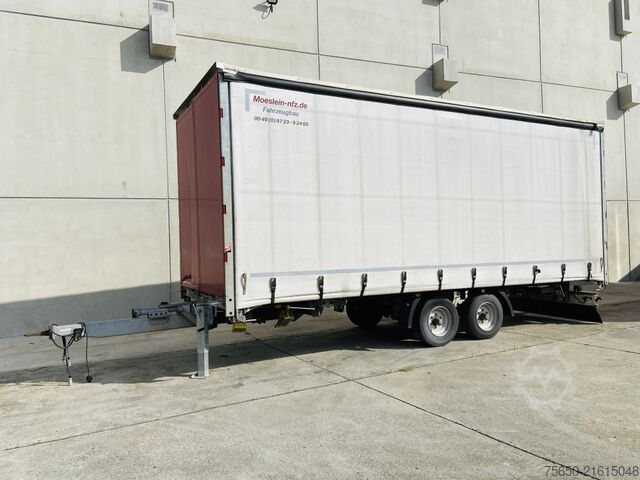 Anhänger mit Pritsche & Plane Möslein TP 11 Schwebheim  Tandem- Schiebeplanenanhänger zum Durchladen