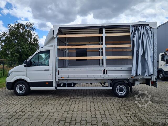 Transporter mit Pritsche & Plane VW Crafter 35 Pritsche Schiebe Plane LED, Kamera