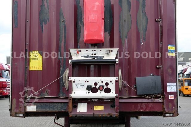 Open semitrailer with tarp KRONE Pritsche Plane XL MegaLiner BPW Edscha Bordwände