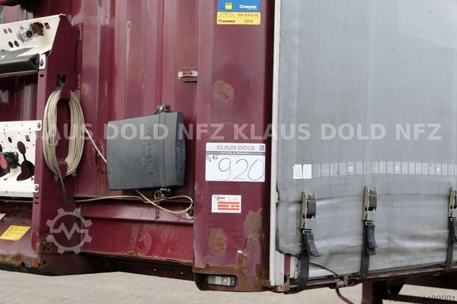 Open semitrailer with tarp KRONE Pritsche Plane XL MegaLiner BPW Edscha Bordwände