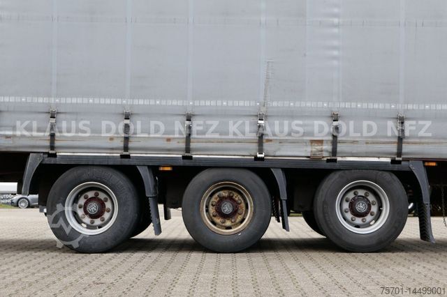 Open semitrailer with tarp KRONE Pritsche Plane XL MegaLiner BPW Edscha Bordwände