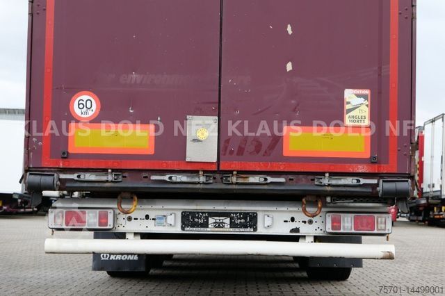 Open semitrailer with tarp KRONE Pritsche Plane XL MegaLiner BPW Edscha Bordwände