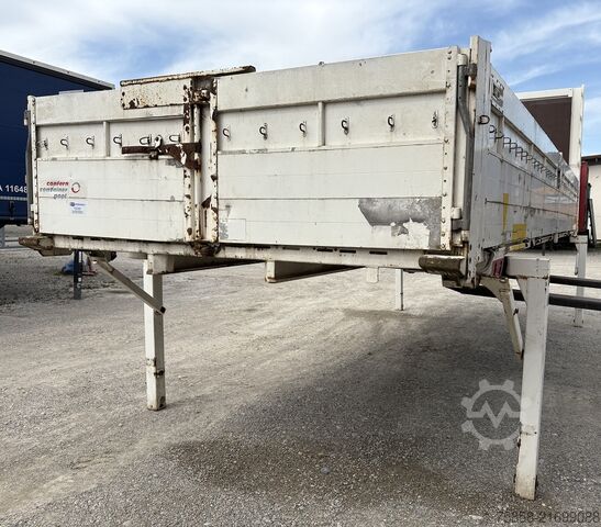 Wechselbrücke mit Pritsche Krone BDF 7,45m Baustoff Bordwand + Türen