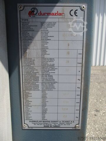 Ausklinkmaschine DURMA VN 2006 (3218)