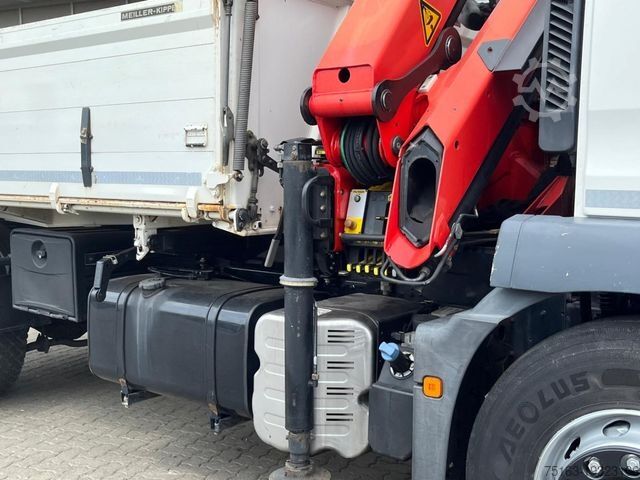 Kipper LKW MAN TG-M 18.340 4x2 2-Achs Kipper Kran Palf. PK 130