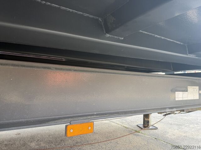 Three-way tipper trailer  TK  Tandemkipper- Tieflader, Gitteraufsatz, Wenig Benutzt