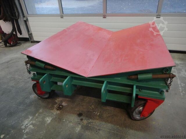 Heavy-duty coil trolley, transport trolley; for easy transportation with a forklift truck