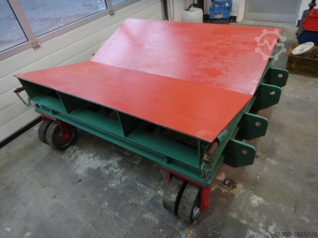 Heavy-duty coil trolley, transport trolley; for easy transportation with a forklift truck