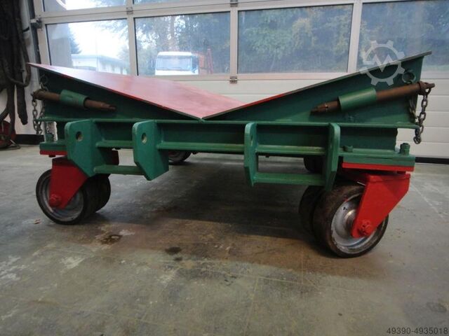 Heavy-duty coil trolley, transport trolley; for easy transportation with a forklift truck