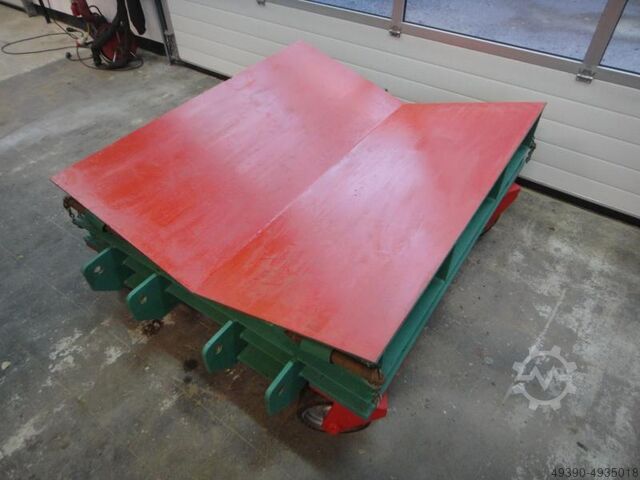 Heavy-duty coil trolley, transport trolley; for easy transportation with a forklift truck