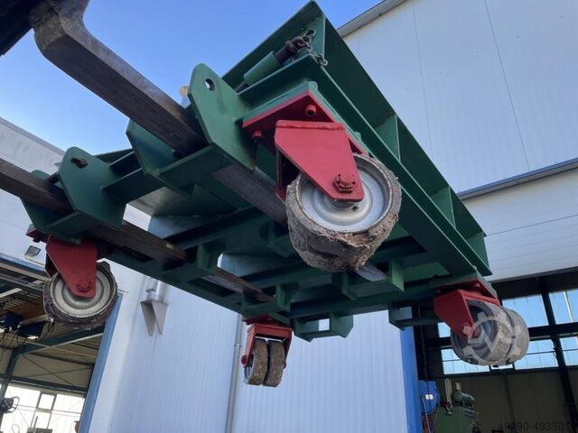 Heavy-duty coil trolley, transport trolley; for easy transportation with a forklift truck