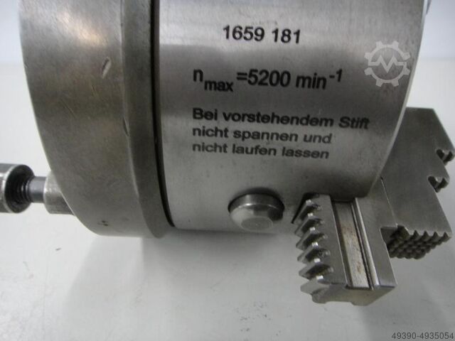 3-jaw wedge bar chuck, lathe chuck, clamping chuck FORKARDT F+160