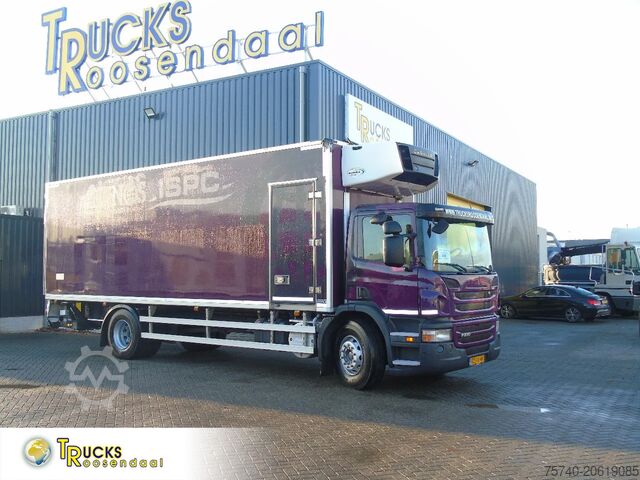 Refrigerated/frozen transport Scania P230 + carrier supra 950 + euro 5 + lift