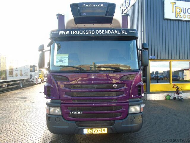 Refrigerated/frozen transport Scania P230 + carrier supra 950 + euro 5 + lift