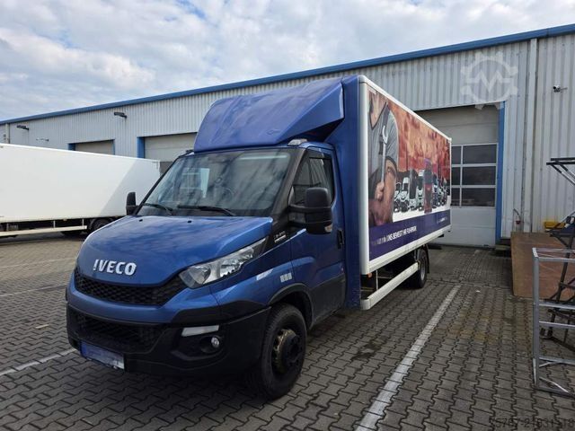 Box van IVECO 72-210 KJoffer mit Ladebordwand,AHK, Blatt/ Luft