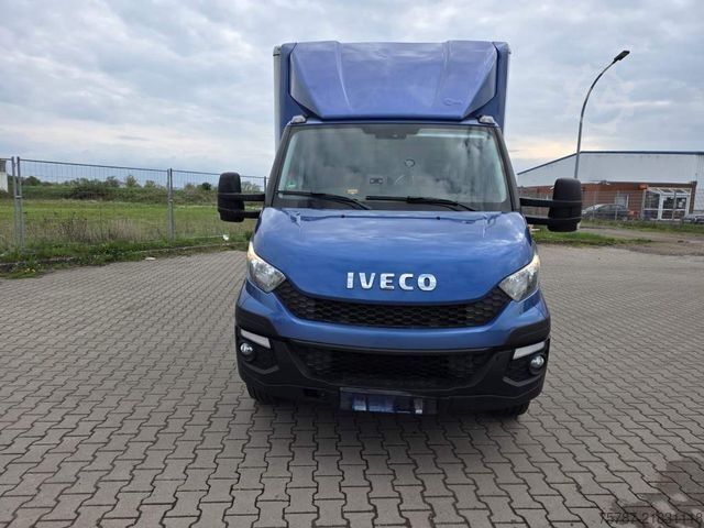 Box van IVECO 72-210 KJoffer mit Ladebordwand,AHK, Blatt/ Luft