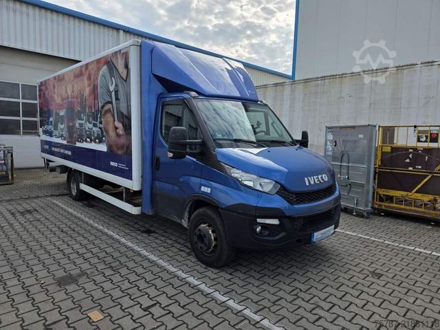 Box van IVECO 72-210 KJoffer mit Ladebordwand,AHK, Blatt/ Luft