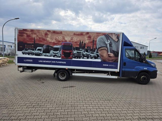 Box van IVECO 72-210 KJoffer mit Ladebordwand,AHK, Blatt/ Luft
