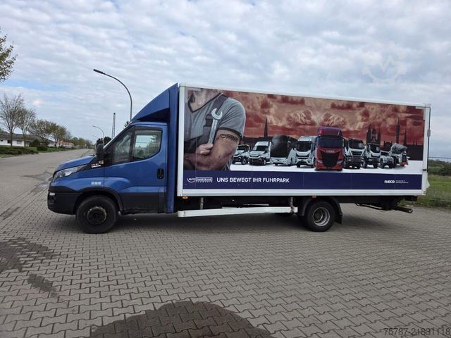Box van IVECO 72-210 KJoffer mit Ladebordwand,AHK, Blatt/ Luft